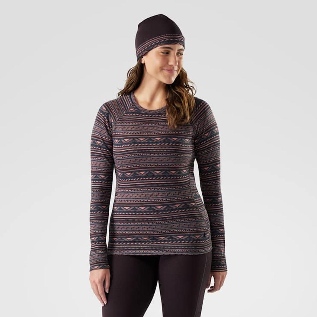 Smartwool Women's Classic Thermal Merino Base Layer Crew-Women's - Clothing - Baselayer-Coral Reef Summit Soul-S-Appalachian Outfitters
