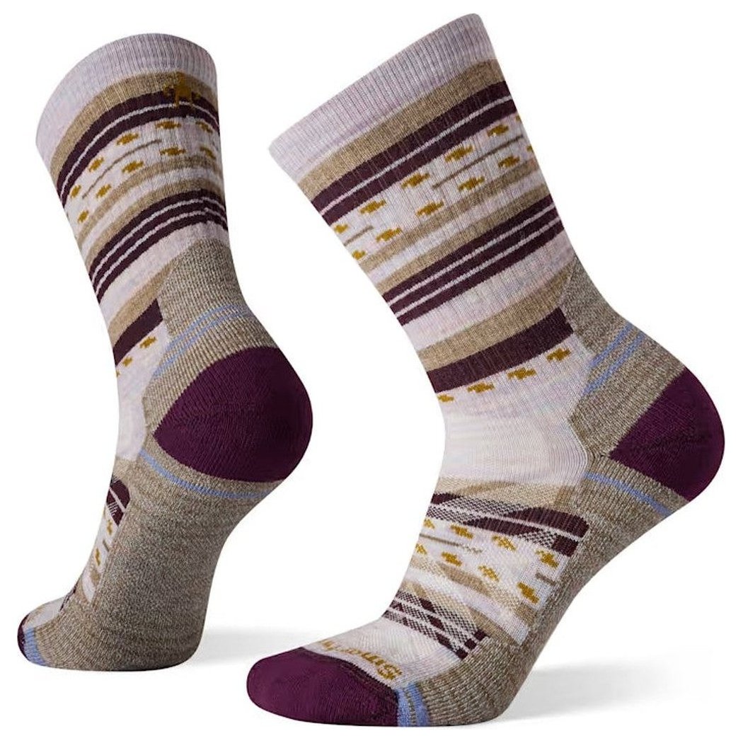 Smartwool Women's Hike Light Cushion Margarita Crew-Accessories - Socks - Women's-Purple Eclipse-S-Appalachian Outfitters
