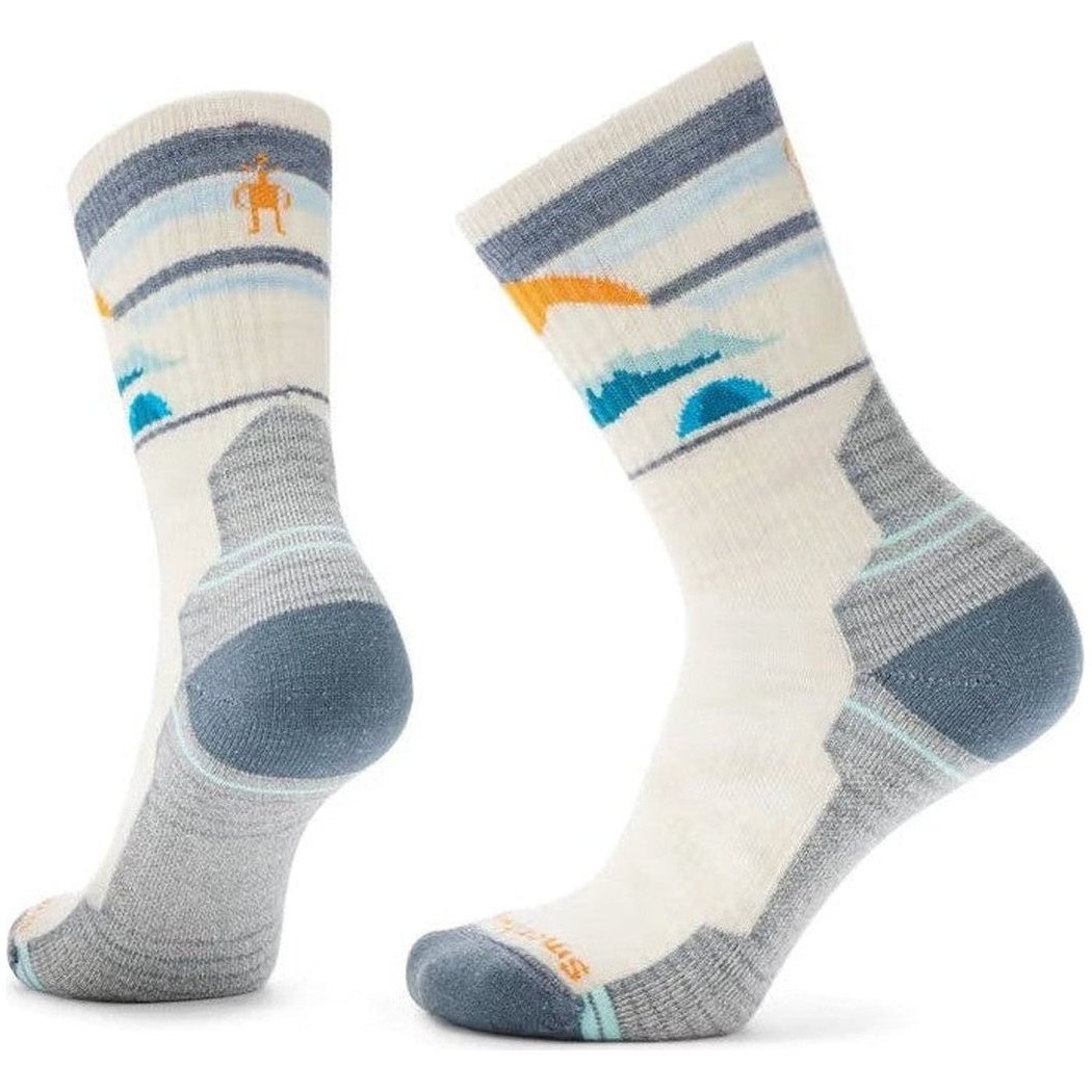 Smartwool Women's Hike Light Cushion Mountain Moon Crew Socks-Accessories - Socks - Women's-Moonbeam-S-Appalachian Outfitters