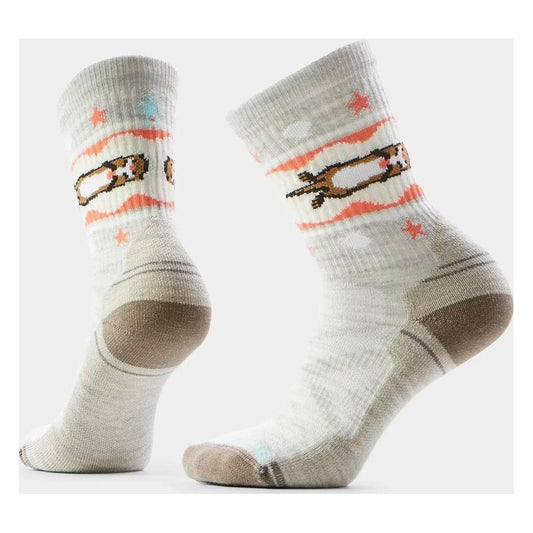 Smartwool Women's Hike Light Cushion Otter Float Crew Socks-Accessories - Socks - Women's-Ash-M-Appalachian Outfitters