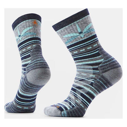 Smartwool Women's Hike Targeted Cushion Dragon Stitch Mid Crew Socks-Accessories - Socks - Women's-Deep Navy-M-Appalachian Outfitters