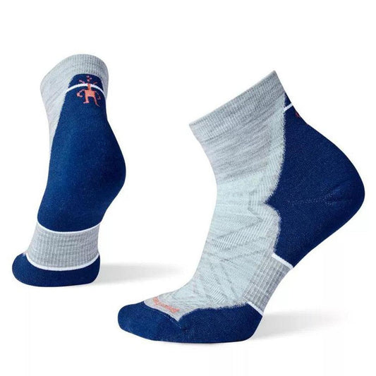Smartwool Women's Run Targeted Cushion Ankle Socks-Accessories - Socks - Women's-Light Gray-M-Appalachian Outfitters