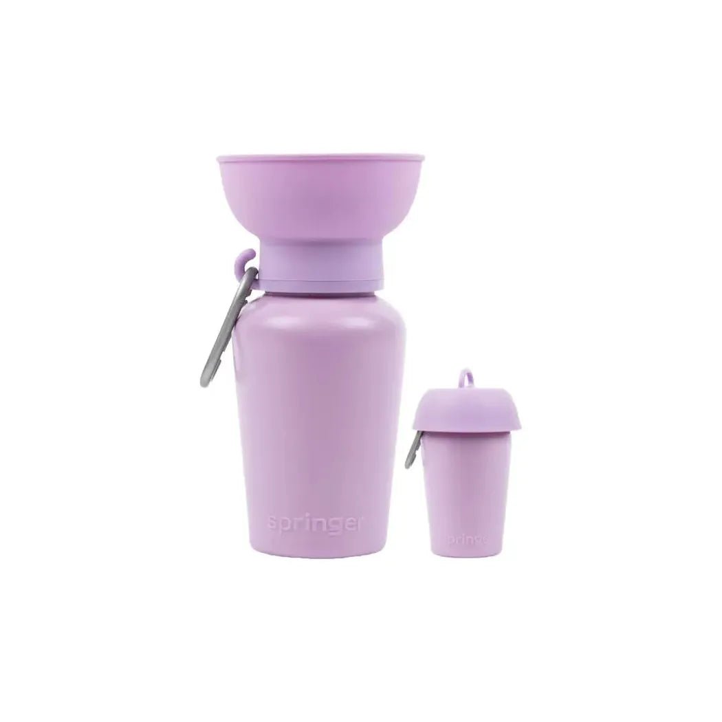 Springer Flip Dog Travel Bottle-Pets - Bowls-Lilac-Appalachian Outfitters