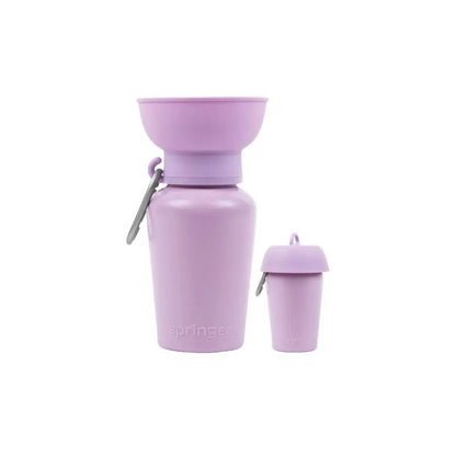 Springer Flip Dog Travel Bottle-Pets - Bowls-Lilac-Appalachian Outfitters