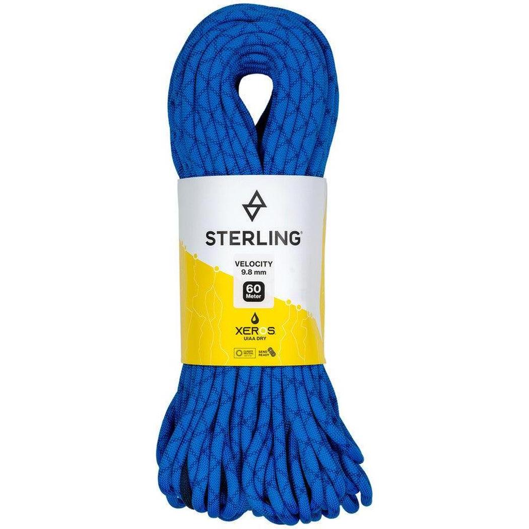 Sterling Rope Velocity 9.8 XEROS-Climbing - Ropes - Dynamic-60m-Blue-Appalachian Outfitters