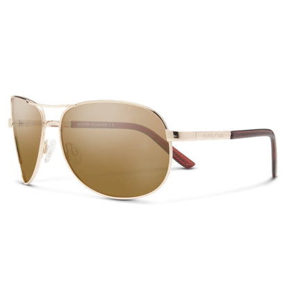 Suncloud Aviator-Accessories - Eyewear - Sunglasses-Gold-Polarized Brown-Appalachian Outfitters