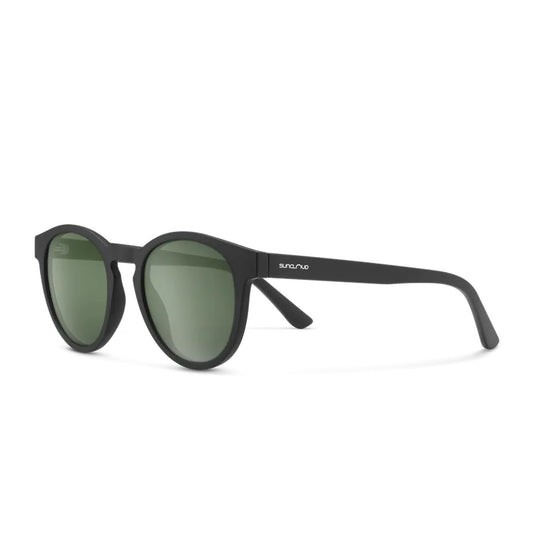 Suncloud Barnes-Accessories - Eyewear - Sunglasses-Matte Black-Polarized Gray Green-Appalachian Outfitters