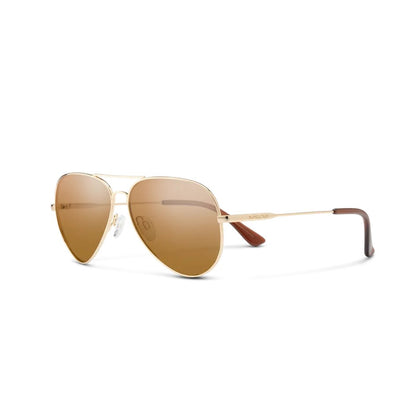 Suncloud Hard Deck-Accessories - Eyewear - Sunglasses-Gold-Polarized Brown-Appalachian Outfitters