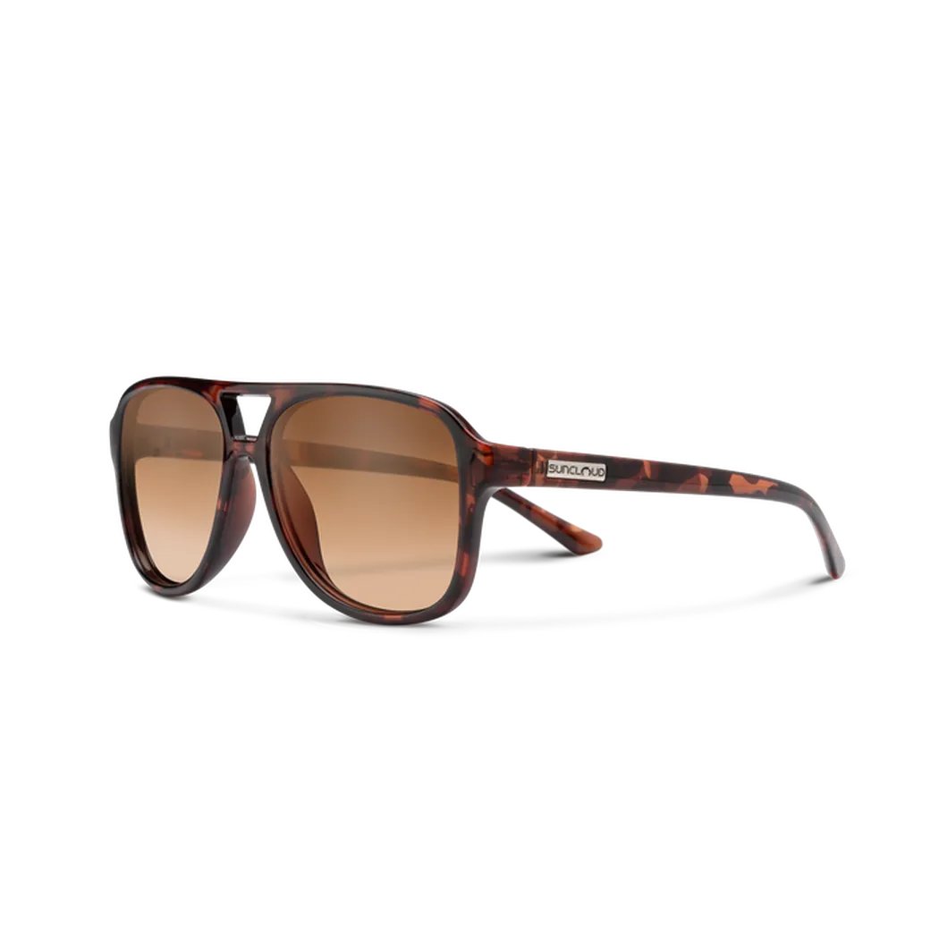 Suncloud Sandy-Accessories - Eyewear - Sunglasses-Black-Polarized Gray Green-Appalachian Outfitters