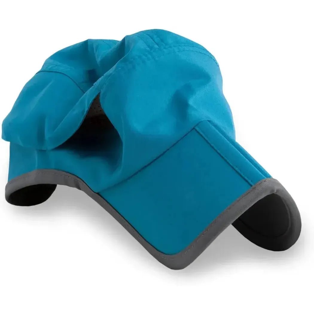 A side view of the Sunday Afternoons Eclipse Cap in Bluestone showing the gray brim against a white background.