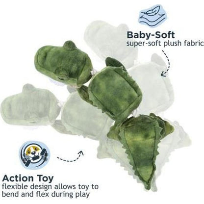 Tall Tails Gator Jointed Shake Play Dog Toy-Pets - Toys-Appalachian Outfitters