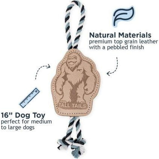 Tall Tails Natural Leather Big Foot Tug Dog Toy-Pets - Toys-Appalachian Outfitters
