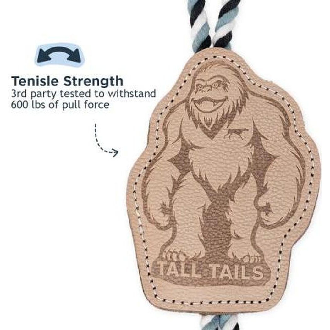 Tall Tails Natural Leather Big Foot Tug Dog Toy-Pets - Toys-Appalachian Outfitters