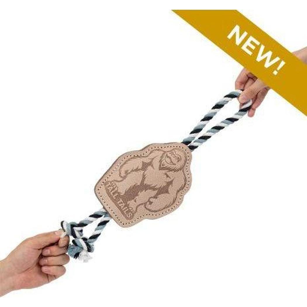 Tall Tails Natural Leather Big Foot Tug Dog Toy-Pets - Toys-Appalachian Outfitters
