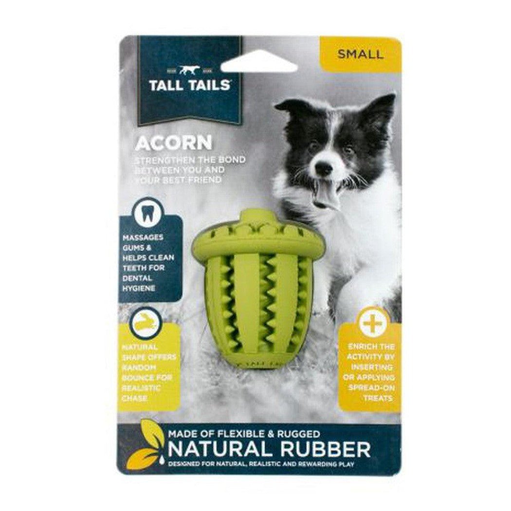 Tall Tails Natural Rubber Acorn Toy - 3"-Pets - Toys-Appalachian Outfitters
