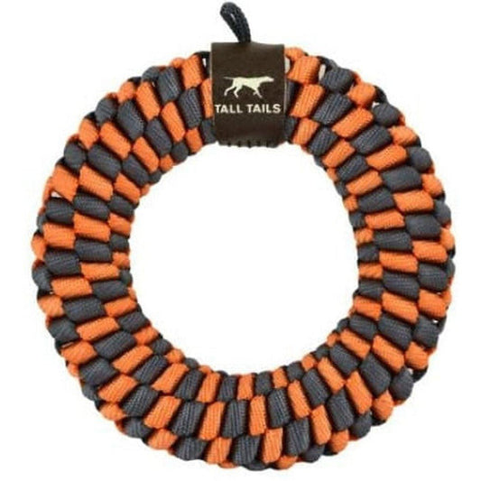 Tall Tails Orange Braided Ring Toy-Pets - Toys-5 inch-Appalachian Outfitters