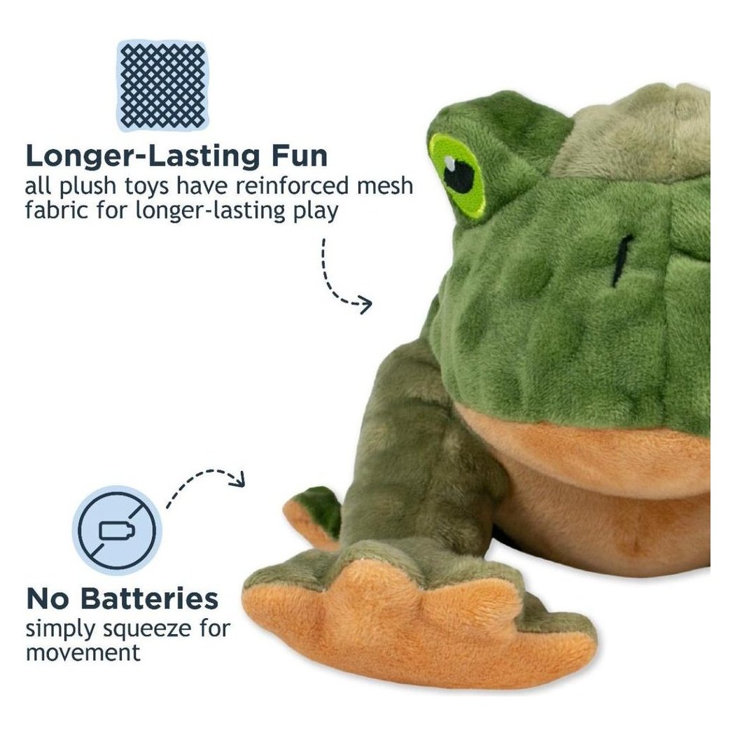Tall Tails Plush Frog Twitchy Toy - 9"-Pets - Toys-Appalachian Outfitters