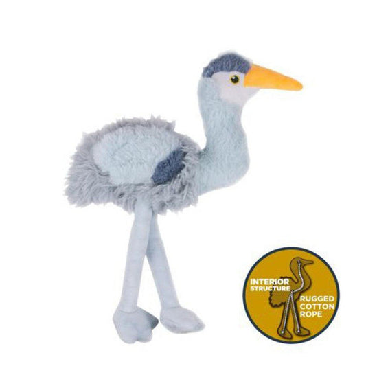 Tall Tails Plush Rope Body Heron Squeaker Toy - 16"-Pets - Toys-Appalachian Outfitters