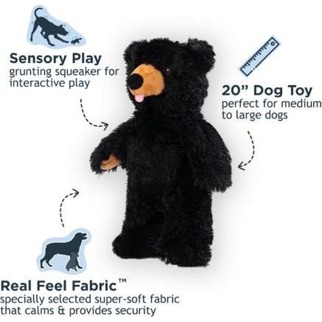 Tall Tails Stuffless Black Bear Squeaker Dog Toy-Pets - Toys-Appalachian Outfitters