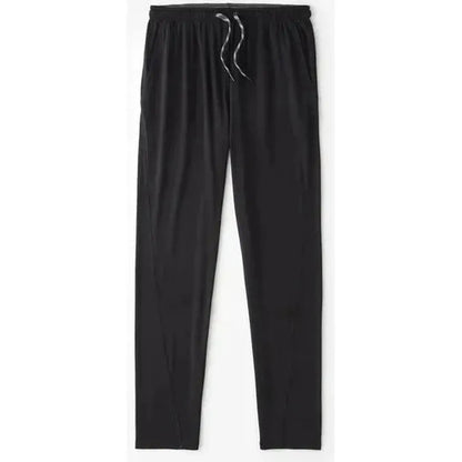 Black Tasc Men's Carrollton Classic Pant with drawstring waist, shown from front against white background.