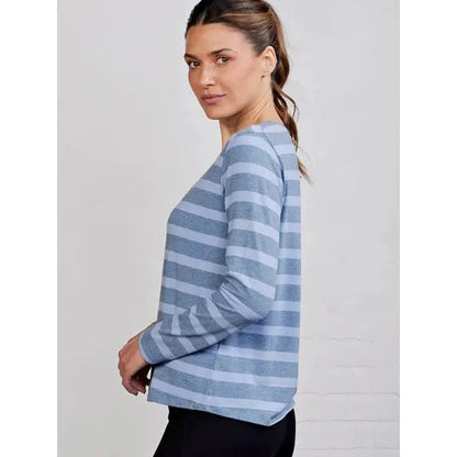 Tasc Women's All Day Long Sleeve Stripe-Women's - Clothing - Tops-Appalachian Outfitters