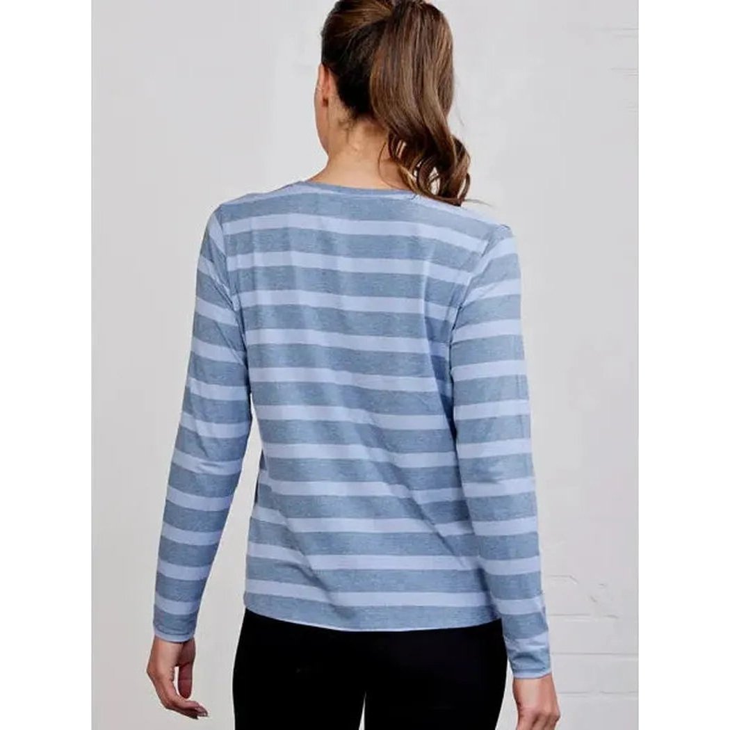 Tasc Women's All Day Long Sleeve Stripe-Women's - Clothing - Tops-Appalachian Outfitters