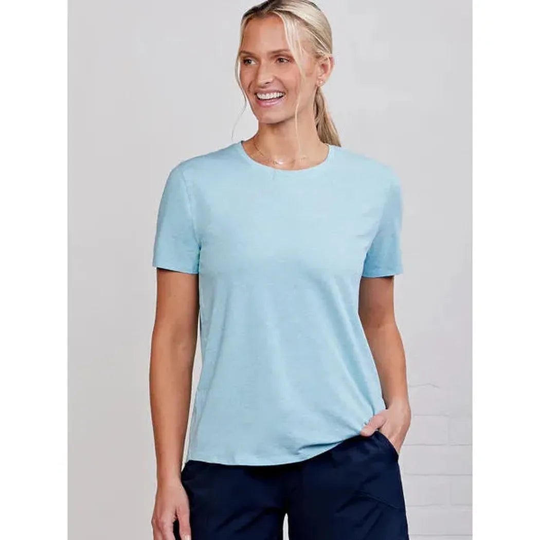 Tasc Women's All Day T-Women's - Clothing - Tops-Waterfall Heather-S-Appalachian Outfitters