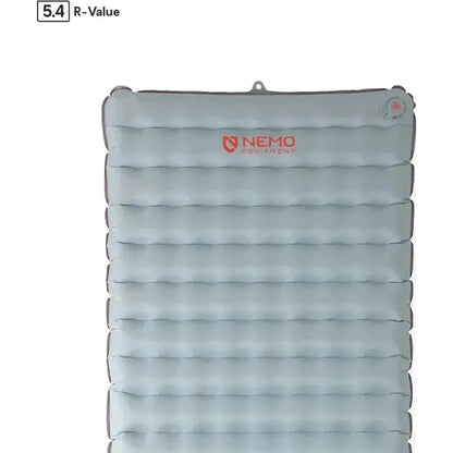 A front view of the NEMO Tensor All-Season Ultralight Insulated Sleeping Pad in Regular Wide against a white background.