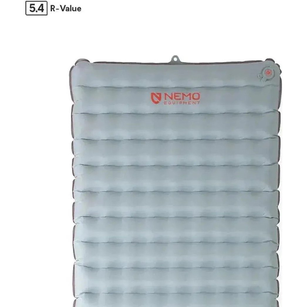 A front view of the NEMO Tensor All-Season Ultralight Insulated Sleeping Pad in Regular Wide against a white background.
