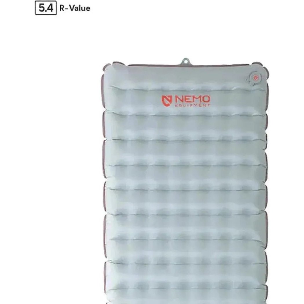 A front view of the NEMO Tensor All-Season Ultralight Insulated Sleeping Pad against a white background.