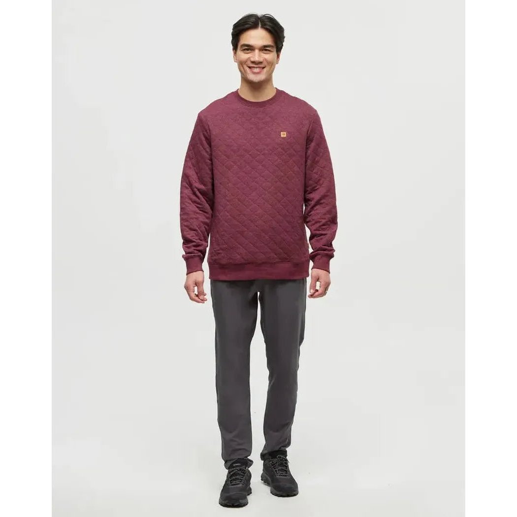 Tentree Men's Quilted Reynard Crew-Men's - Clothing - Tops-Appalachian Outfitters