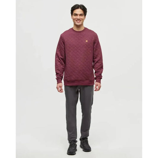 Tentree Men's Quilted Reynard Crew-Men's - Clothing - Tops-Appalachian Outfitters