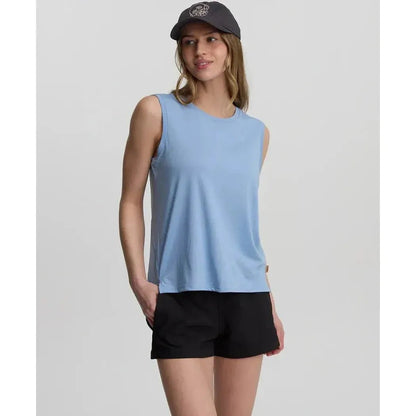 Tentree Women's Allenby Tank-Women's - Clothing - Tops-Lakeside Blue-S-Appalachian Outfitters