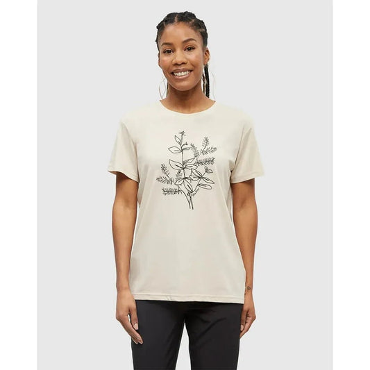 Tentree Women's Autumn Flora T-Shirt-Women's - Clothing - Tops-Warm Oak Meteorite Black-XS-Appalachian Outfitters