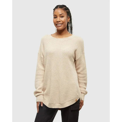 Tentree Women's Broughton Sweater-Women's - Clothing - Tops-Warm Oak Heather-S-Appalachian Outfitters