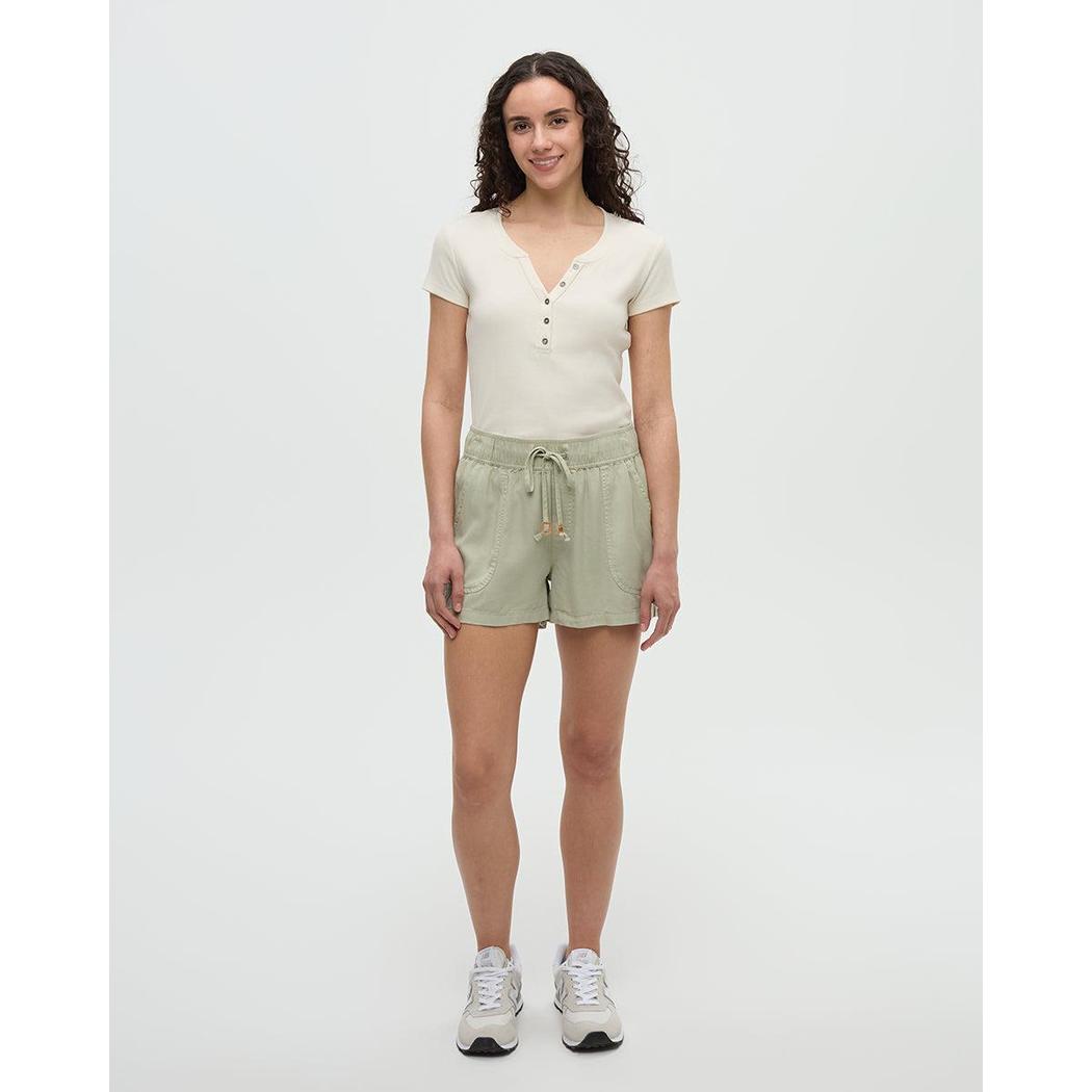Tentree Women's Tencel Instow Short-Women's - Clothing - Bottoms-Light Moss-XS-Appalachian Outfitters