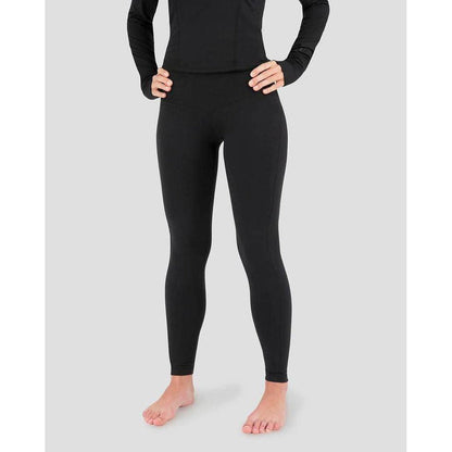 A front view of the Terramar 2.0 Women's Cloud Nine Performance Tights in Black on a barefoot model against a light gray background.