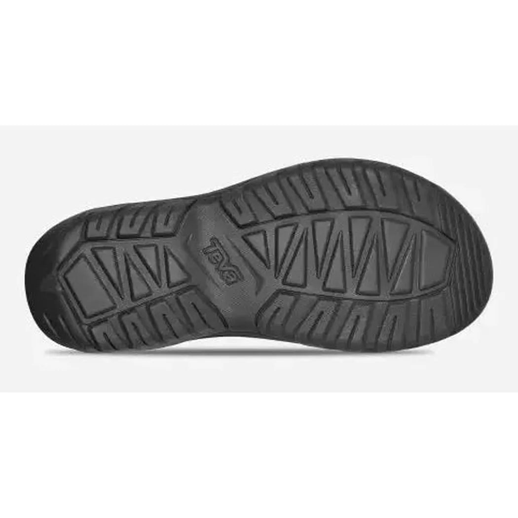 The sole of the Teva Men's Hurricane XLT2 Sandal in Archive Ladder Navy is shown from below, displaying the tread pattern against a plain white background.