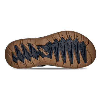 The sole of the Teva Men's Terra FI 5 Universal in Total Eclipse, showing the lugged tread pattern against a white background.