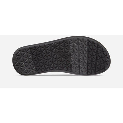 The sole of the Teva Men's Voya Flip in Vori Black Gray, showing the textured tread pattern against a white background.