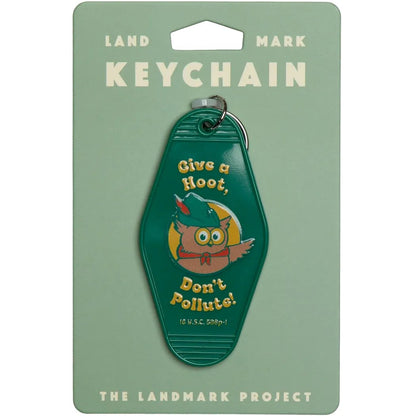 The Landmark Project Give A Hoot Keychain-Accessories - Novelty-Appalachian Outfitters