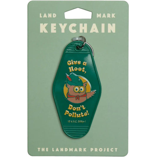 The Landmark Project Give A Hoot Keychain-Accessories - Novelty-Appalachian Outfitters