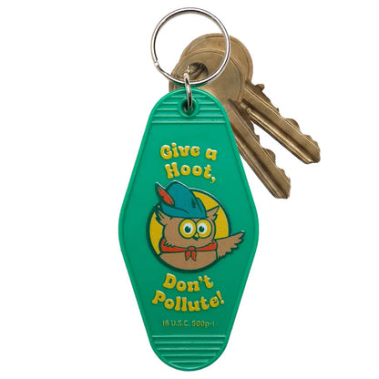 The Landmark Project Give A Hoot Keychain-Accessories - Novelty-Appalachian Outfitters