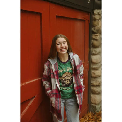 The Landmark Project Keep It Green Youth Short Sleeve Ringer Tee-Unisex - Clothing - Tops-Appalachian Outfitters