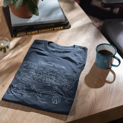 The Landmark Project NPS Map Tee-Unisex - Clothing - Tops-Appalachian Outfitters