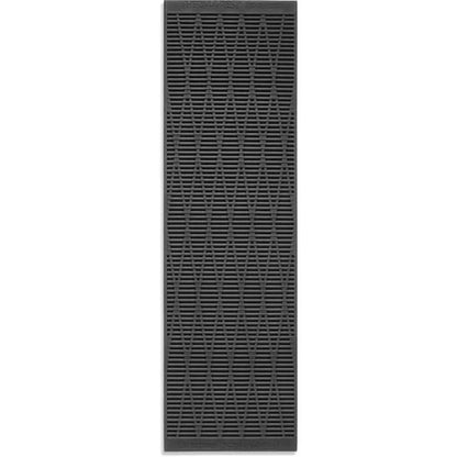A front view of the Therm-a-Rest RidgeRest Classic showing its charcoal/gray grid pattern against a white background.