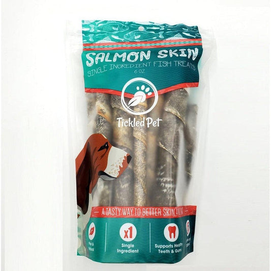 Tickled Pet Salmon Skin Rolls 6oz-Pets - Treats-Each-Appalachian Outfitters