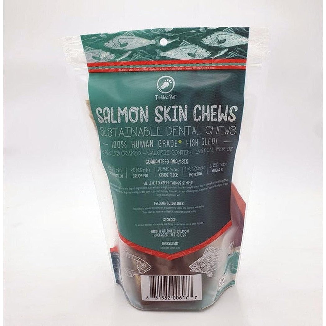 Tickled Pet Salmon Skin Rolls 6oz-Pets - Treats-Appalachian Outfitters