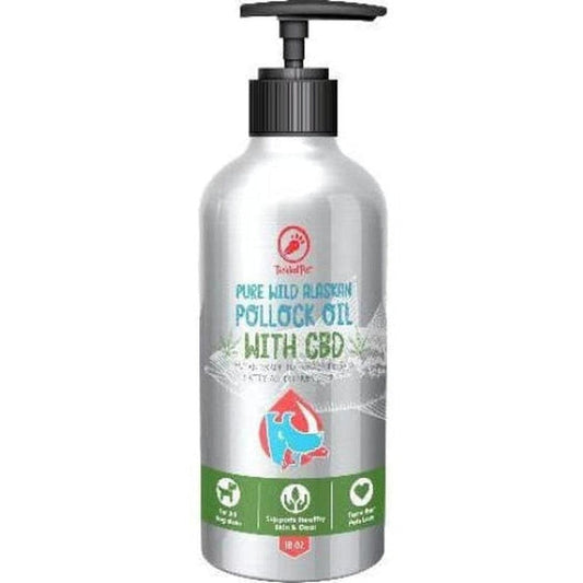 Tickled Pet Wild Alaskan Pollock Oil 16 Ounce with Cbd-Pets - Treats-Appalachian Outfitters