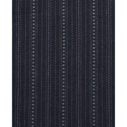 Midnight Dobby Toad & Co Men's Taj Hemp Short Sleeve Shirt with vertical dobby pattern on a dark background.